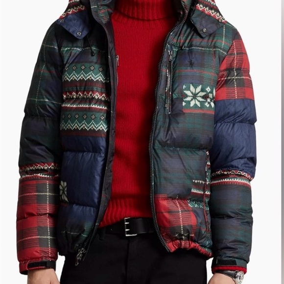 Polo Ralph Lauren Patterned Puffer Down Jacket